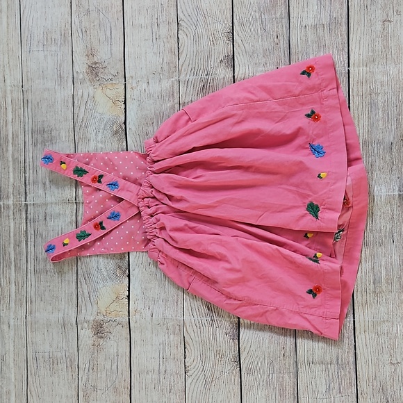 SOLD Mini Boden woodland creature embroidery corduroy Pinafore dress - Picture 6 of 10